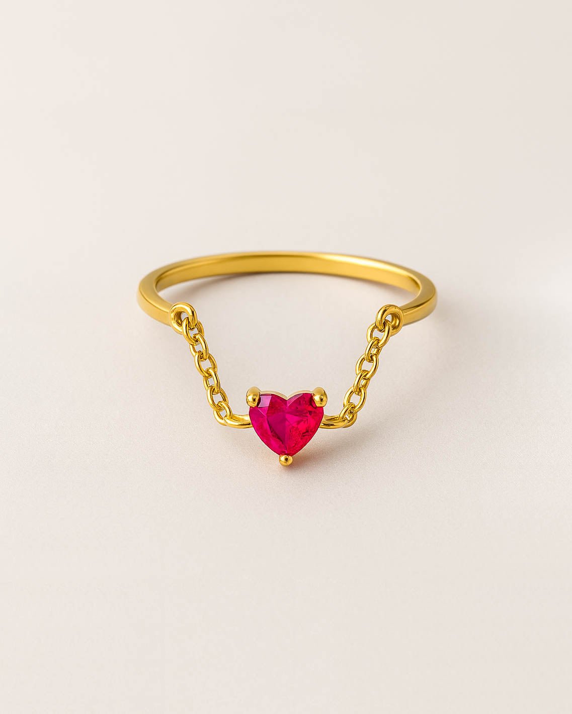 ANELLO CUORE SOSPESO - MARHAI